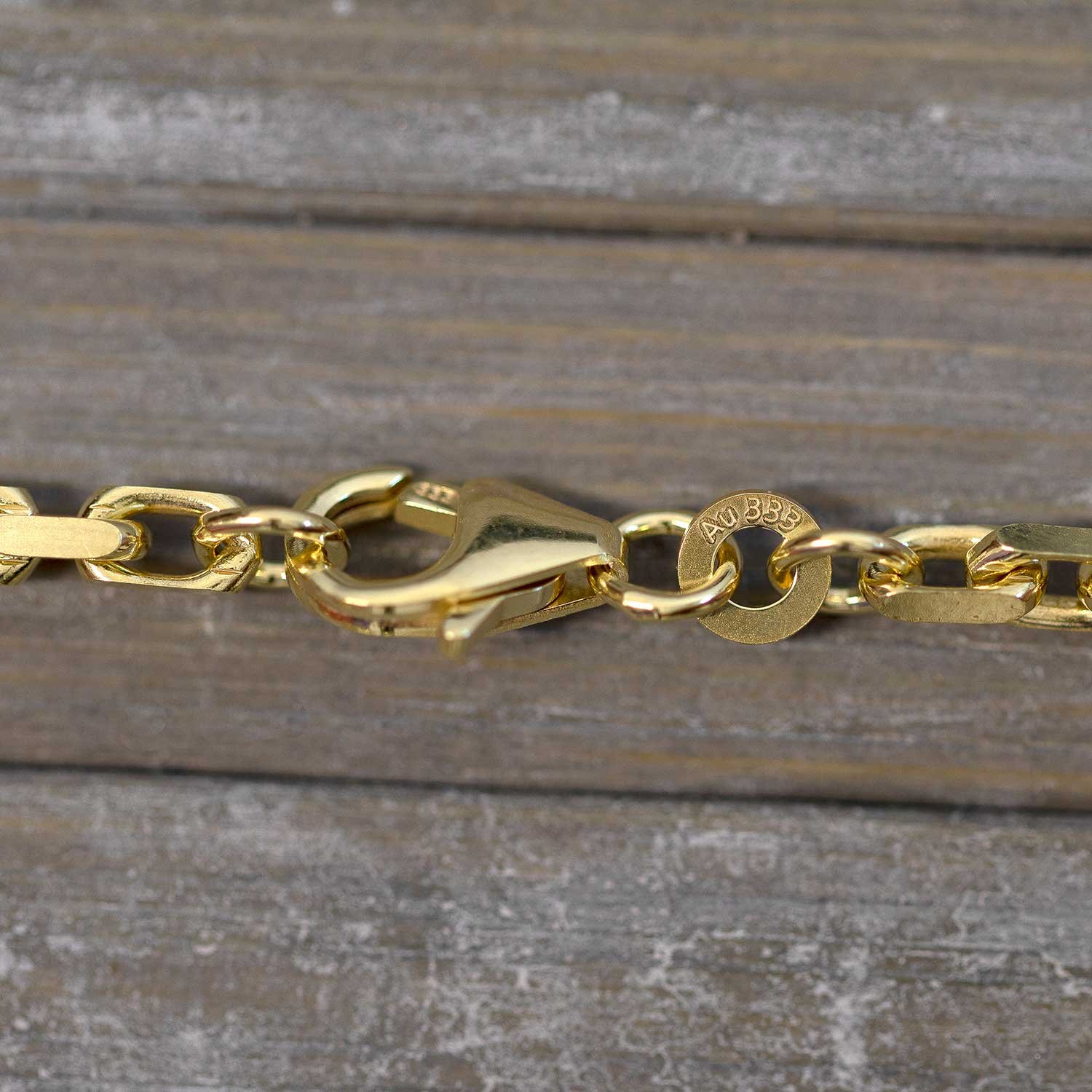 Ankerkette diamantiert in 333 Gold zum TOP Preis — 70FBM0344-3