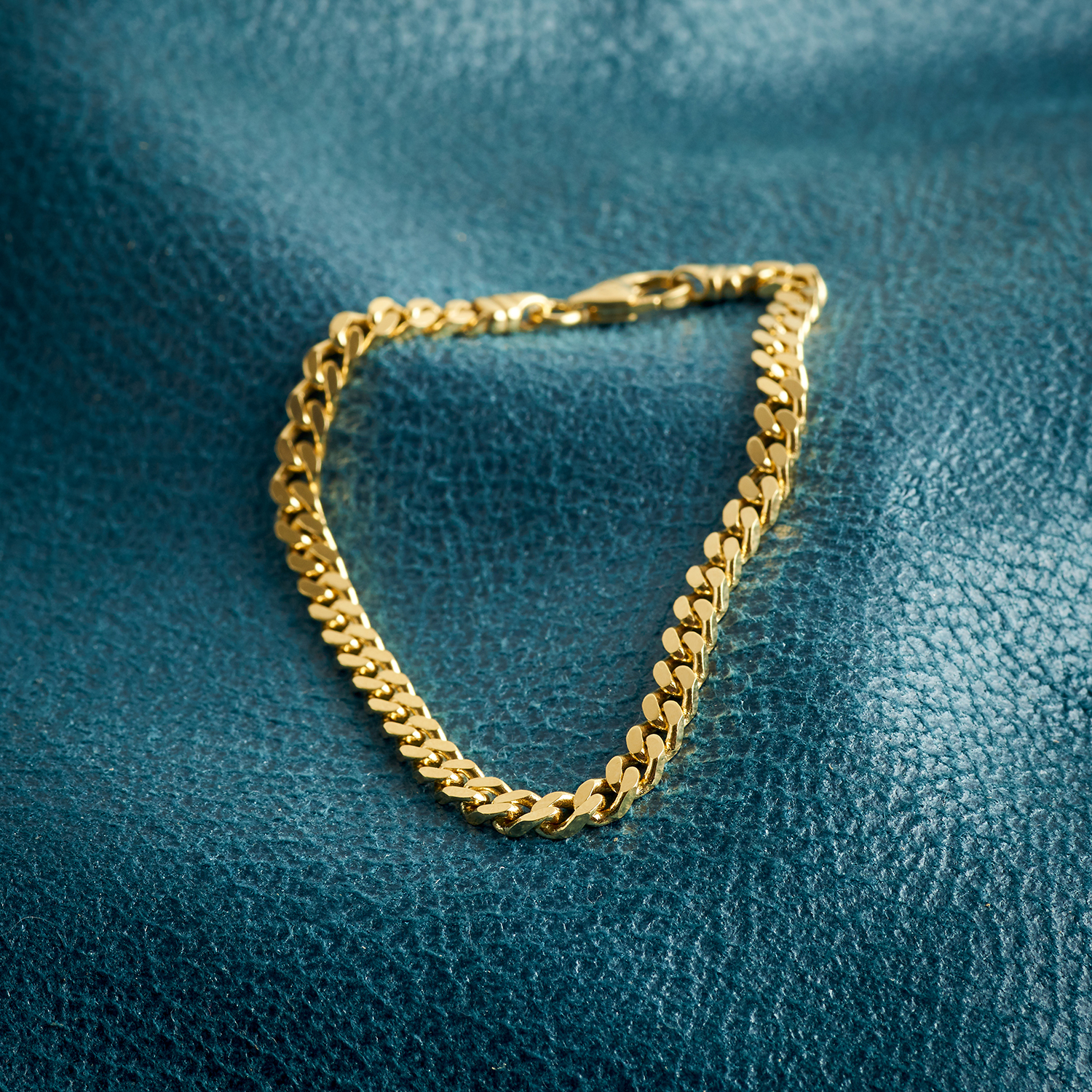 Armband in 585 Gold als Panzerkette 4seitig 71FBM00382